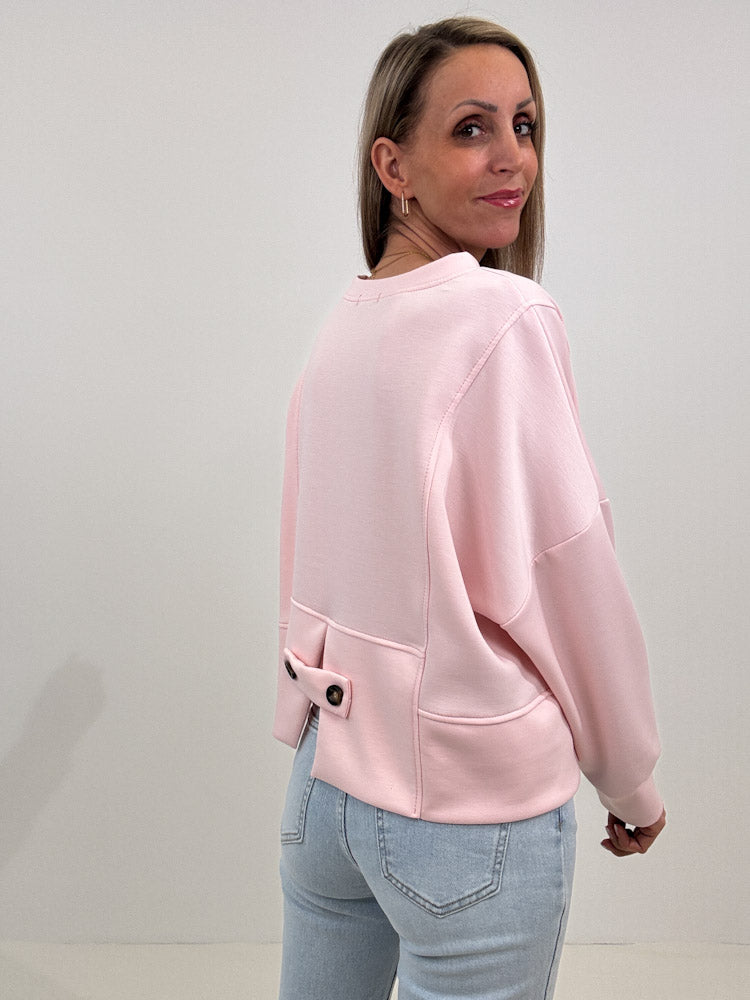 "Monza" stylischer Sweater mit Viscose - rosa