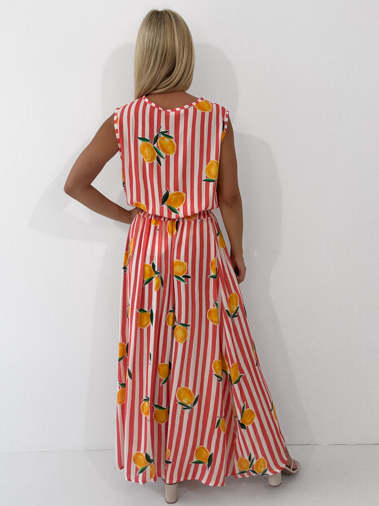"Amalfi Lemon" Rock aus Viscose - coral