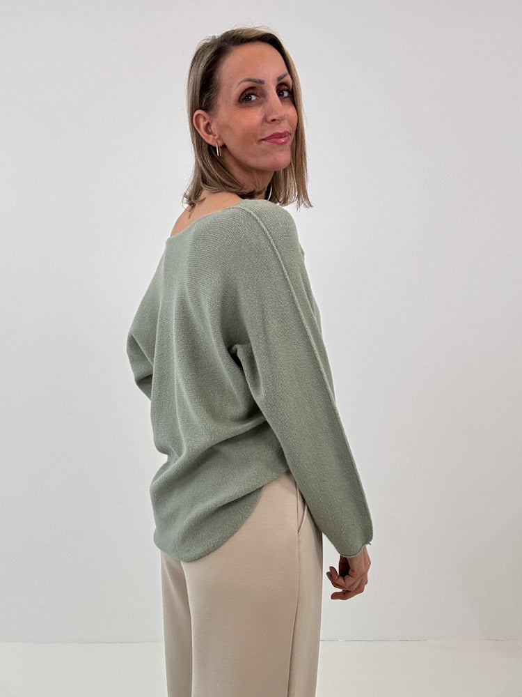 "Vicenza V" weicher Pullover mit V-Ausschnitt aus Viscose - sabei