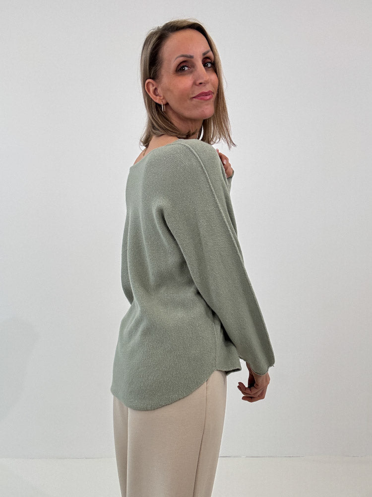 "Vicenza V" weicher Pullover mit V-Ausschnitt aus Viscose - sabei
