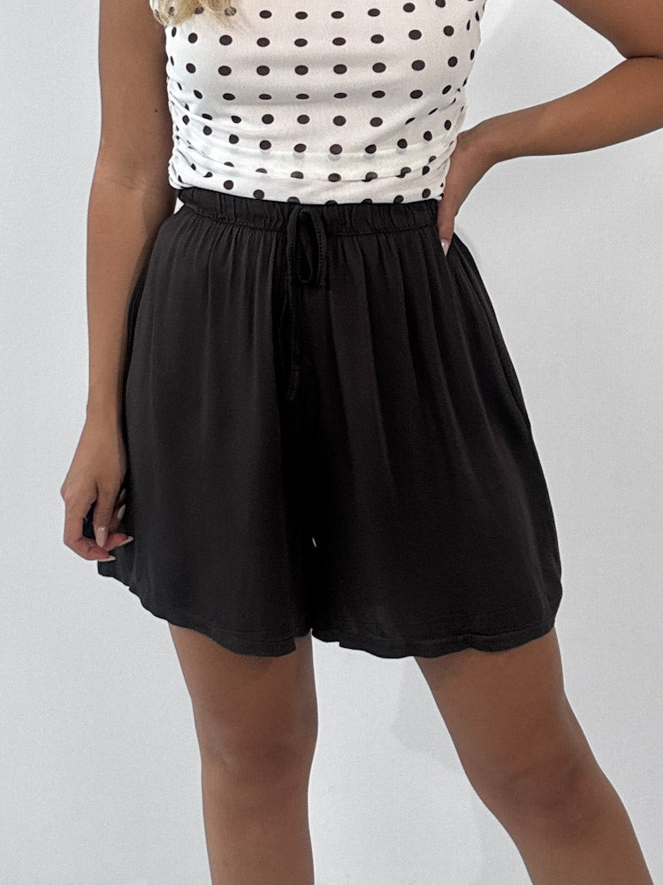 "New Silky" Short aus Viscose - braun