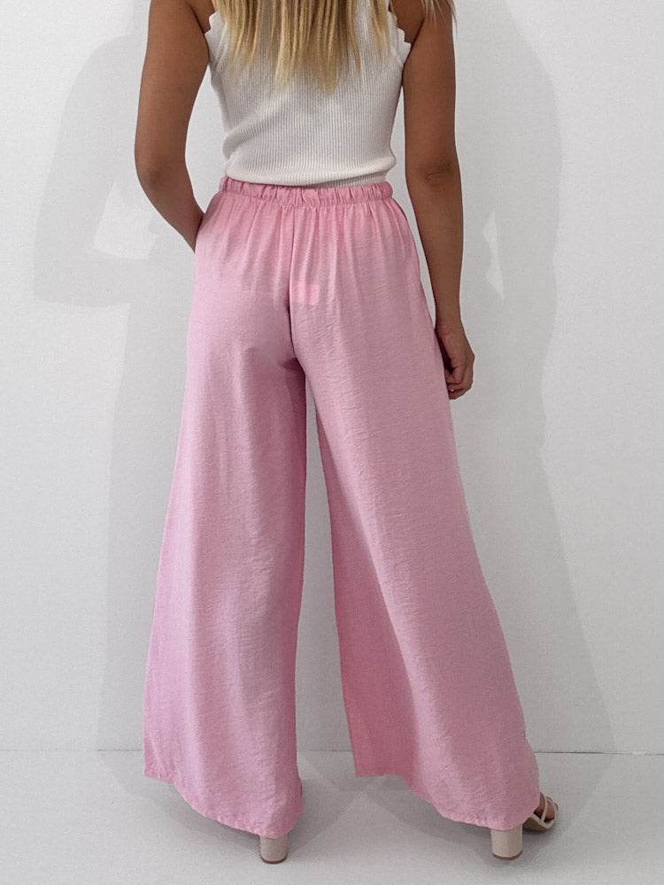 "Milano" weiche Hose aus Viscose - rosa