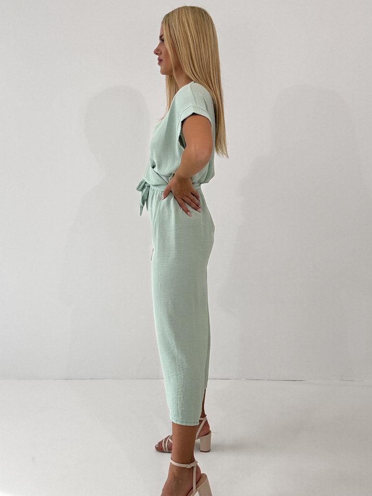 "Sunshine" stylischer Jumpsuit - mint