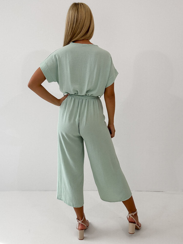 "Sunshine" stylischer Jumpsuit - mint