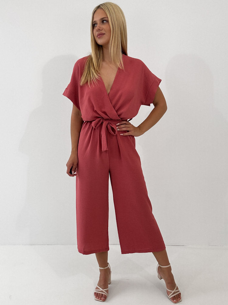 "Sunshine" Jumpsuit - indian rose
