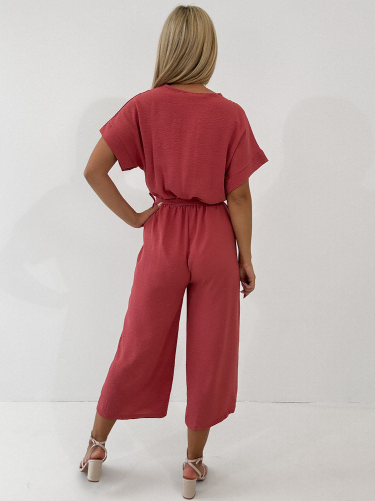 "Sunshine" Jumpsuit - indian rose