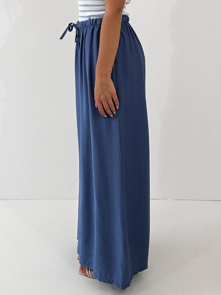 "Milano" weiche Hose aus Viscose - jeansblau