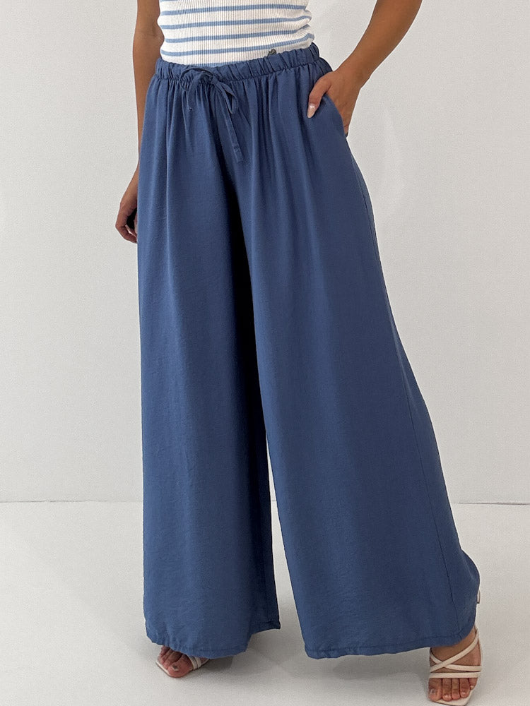 "Milano" weiche Hose aus Viscose - jeansblau