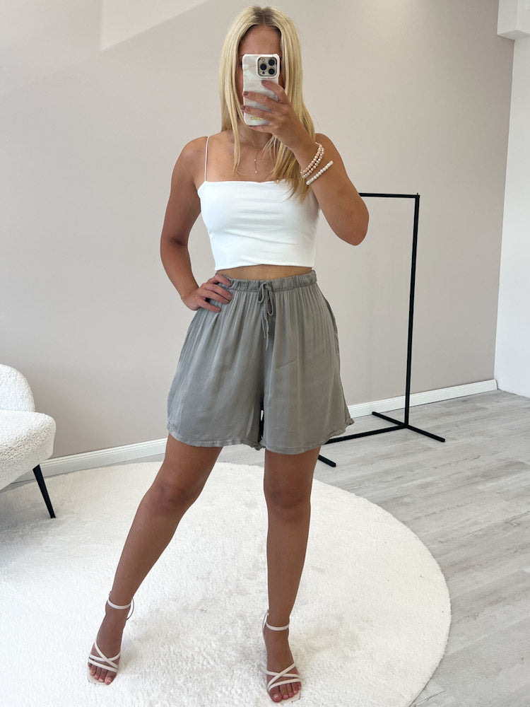 "New Silky" Short aus Viscose - mocca