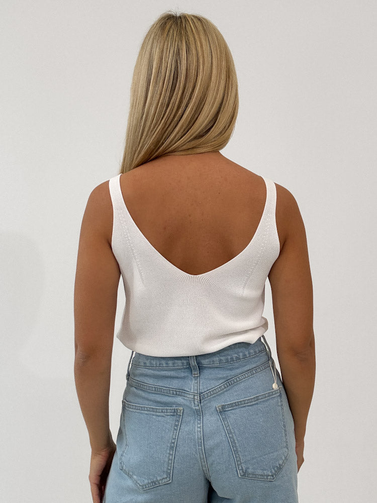 "Aurora" weiches Top aus Viscose - weiß