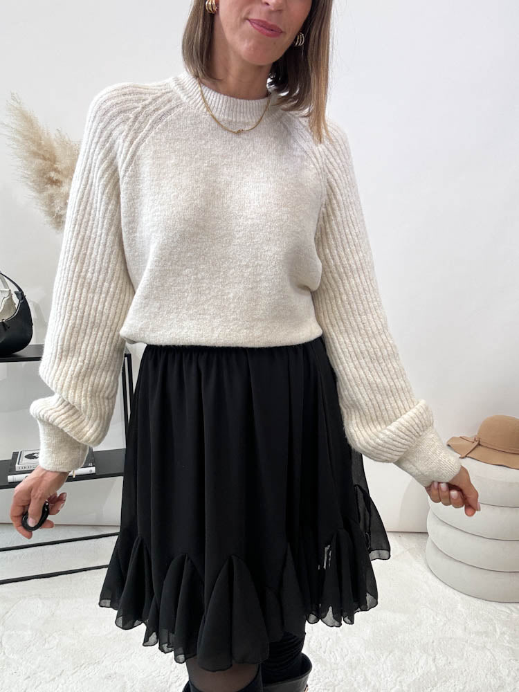 "Remo" weicher Pullover - hellbeige