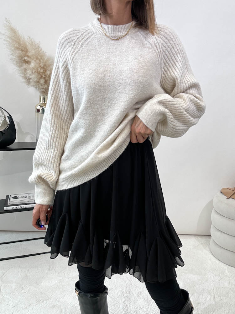 "Remo" weicher Pullover - hellbeige
