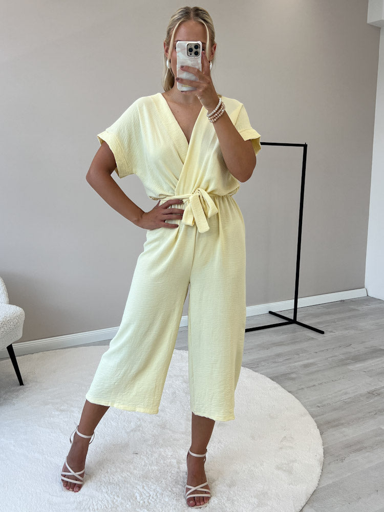 "Sunshine" stylischer Jumpsuit - gelb