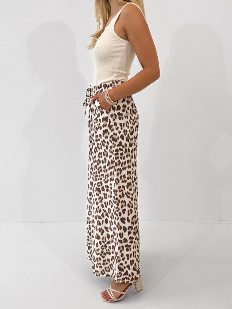 "Milano Leo" weiche Hose aus Viscose - beige