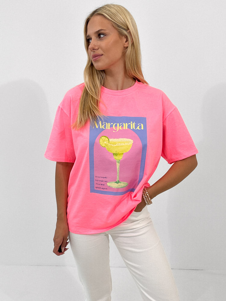 "Margarita" tolles Shirt mit Statement - pink