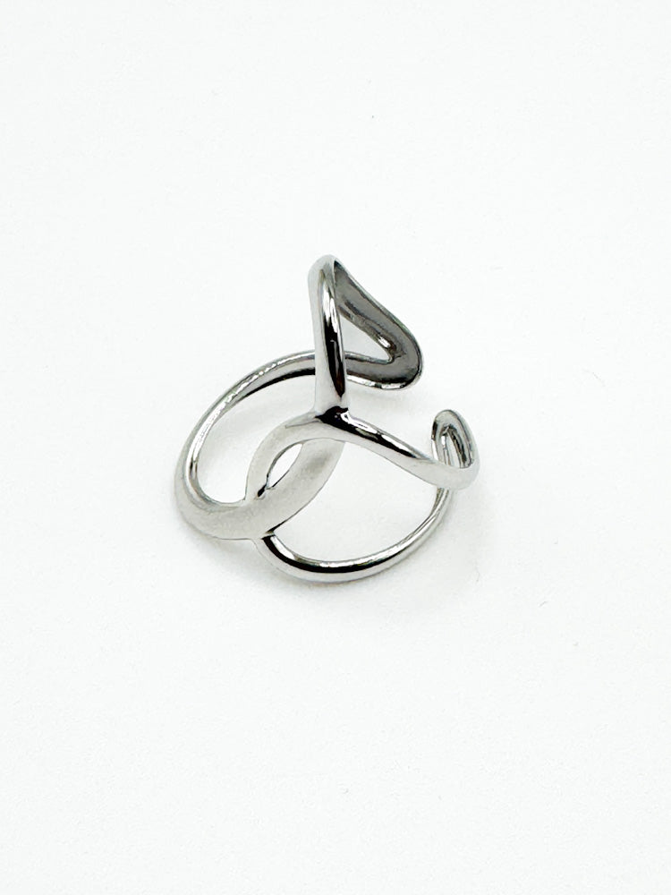 "Timeless Loop" stylischer Ring - silber