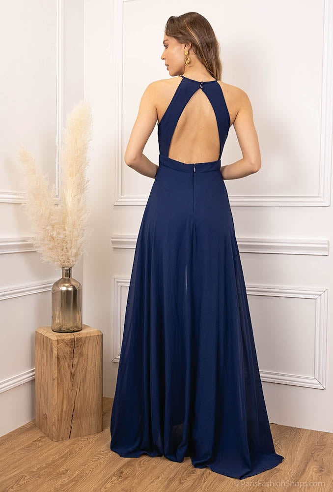 Langes elegantes Hosenkleid - weiß