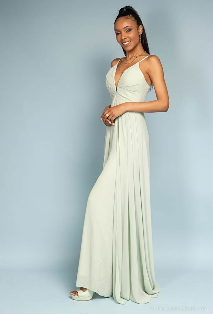 Langes elegantes Hosenkleid - mint