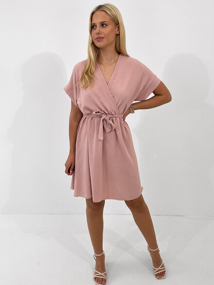 "Sunshine Midi" süßes Sommerkleid - altrosa