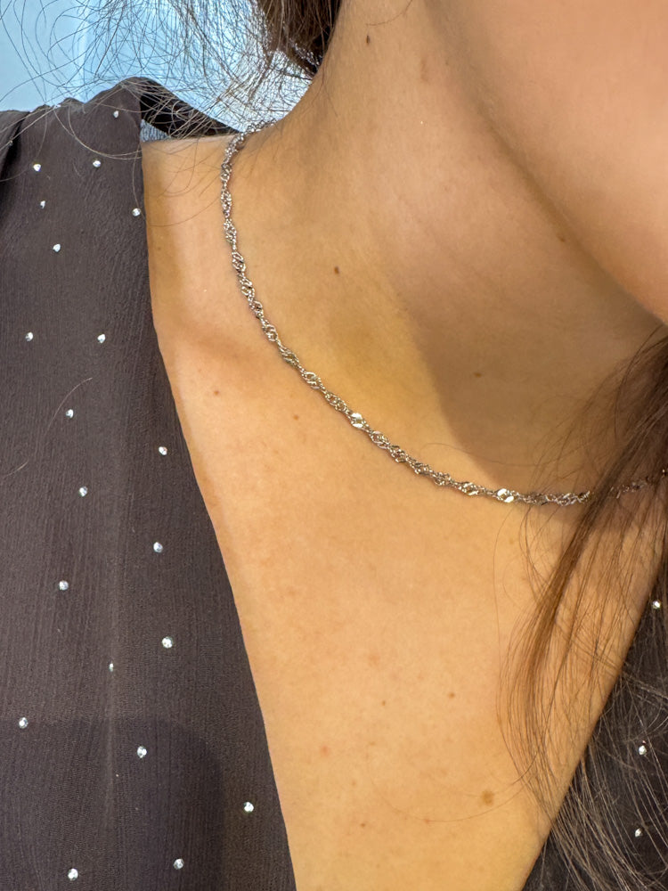 "Timeless Fine" schöne Kette - silber