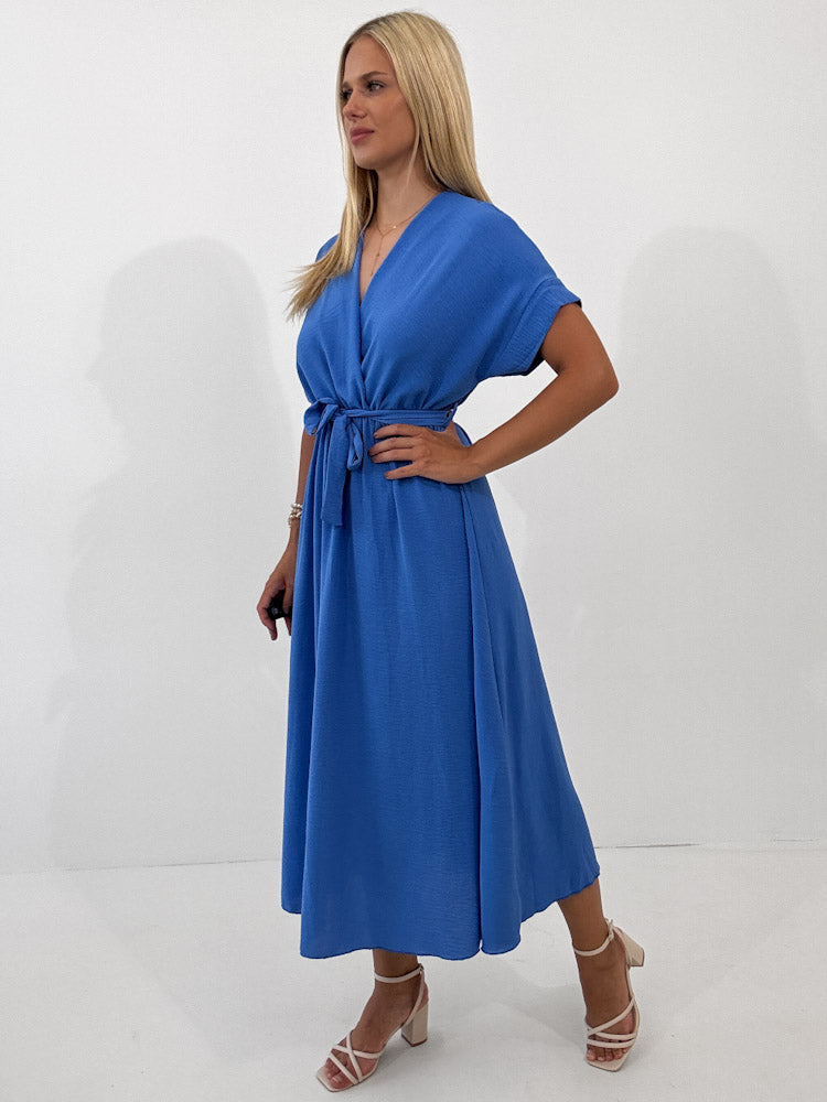 "Sunshine" schönes langes Kleid - blau