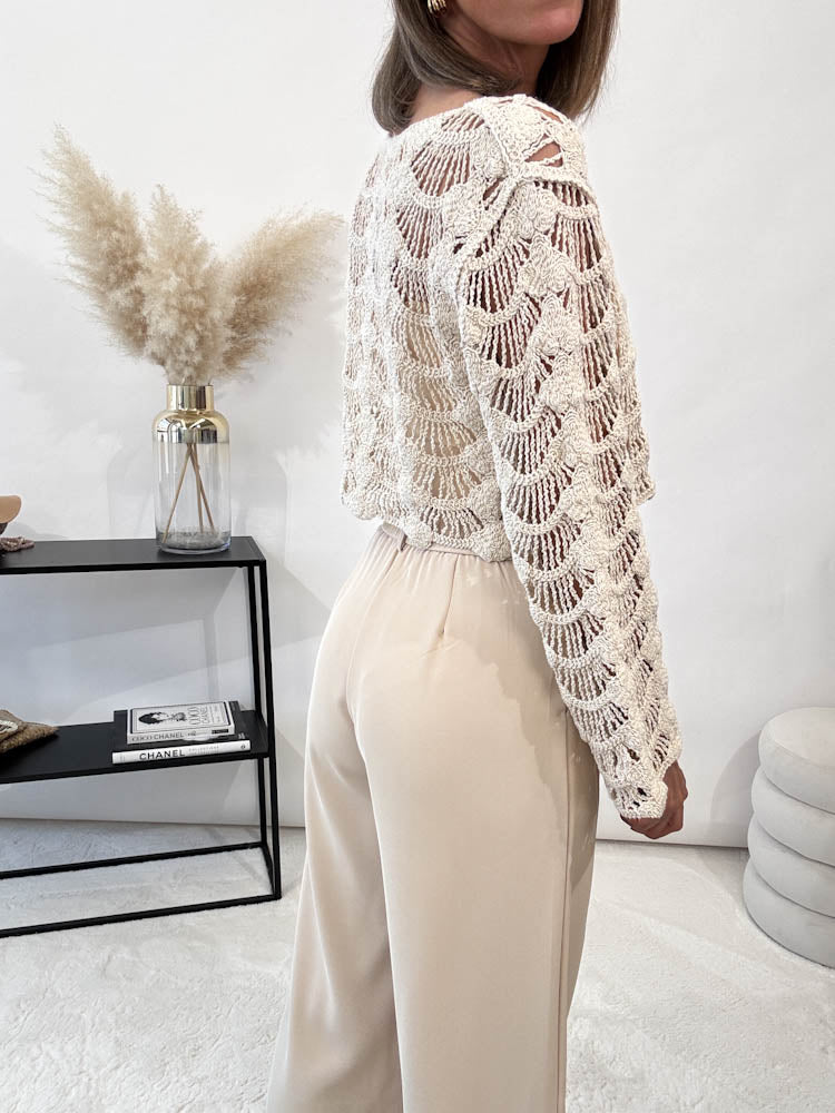 "Emilia" bequeme Hose - beige