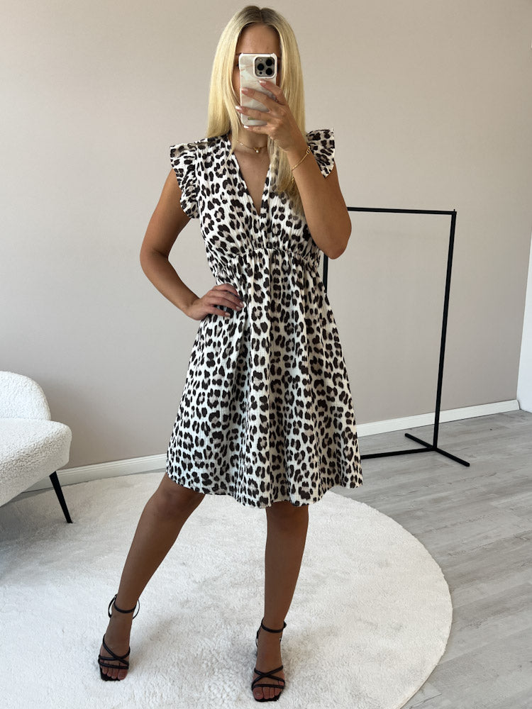 "Pianosa Leo Midi" tolles Midikleid aus Musselin - beige/braun