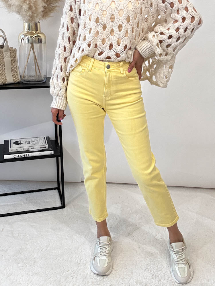 "Yellow" Mom Fit Jeans - gelb