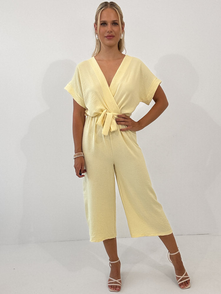 "Sunshine" stylischer Jumpsuit - gelb