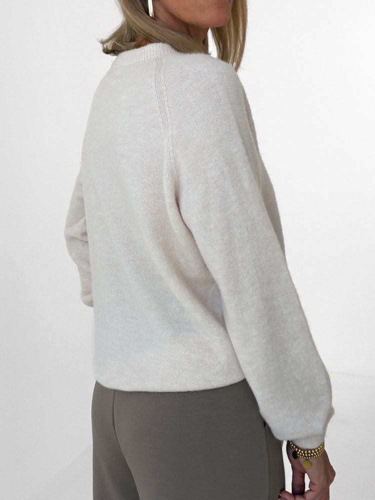 "Lucia" weicher Pullover - hellbeige