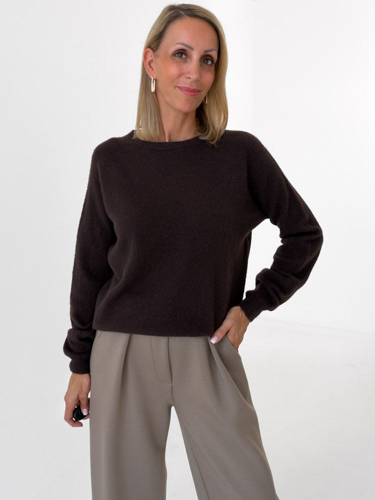 "Lucia" weicher Pullover - braun