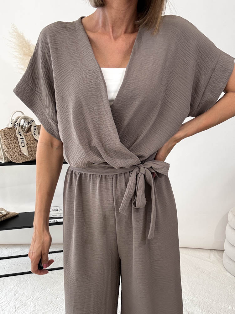 "Sunshine" Jumpsuit - mocca