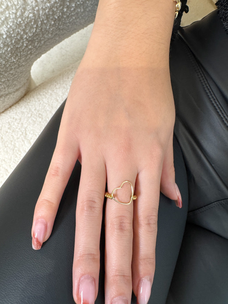 "Timeless Heart" stylischer Ring - gold