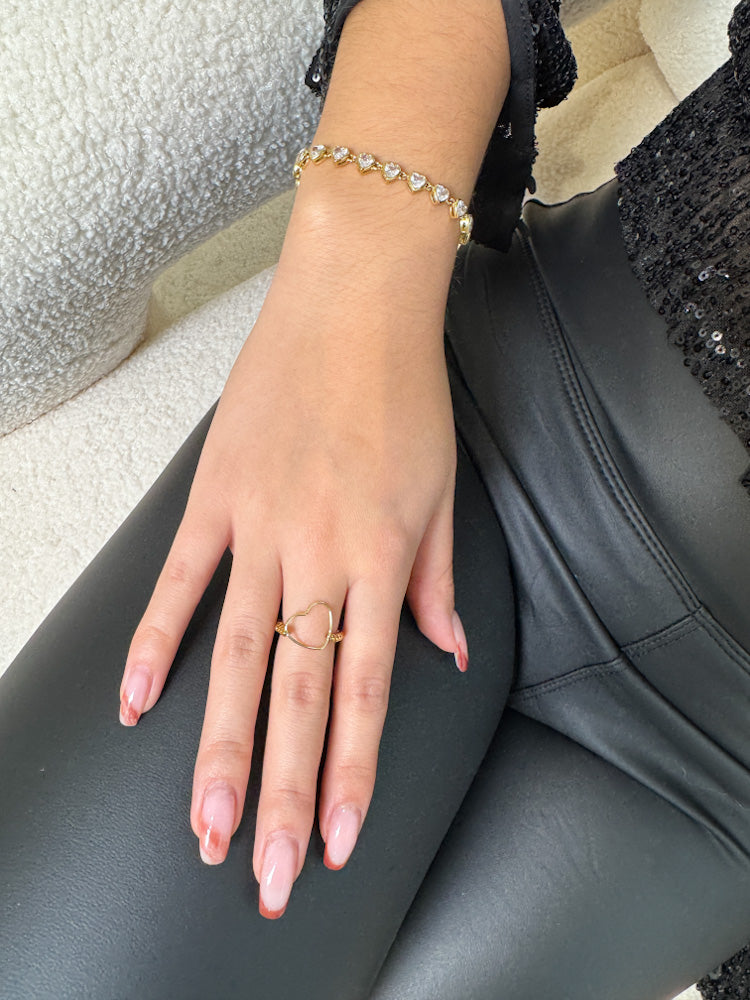 "Timeless Heart" stylischer Ring - gold