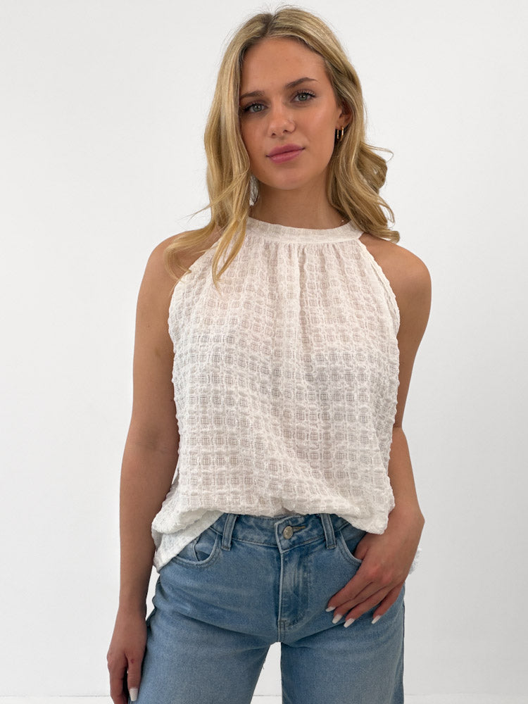 "Liora" süßes Top - weiß