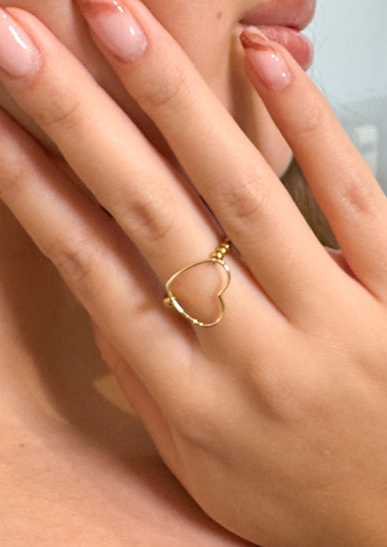 "Timeless Heart" stylischer Ring - gold