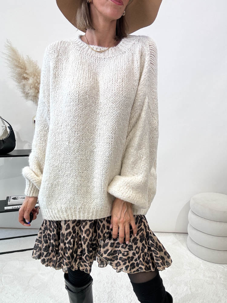 "Softi" kuscheliger Pullover - creme