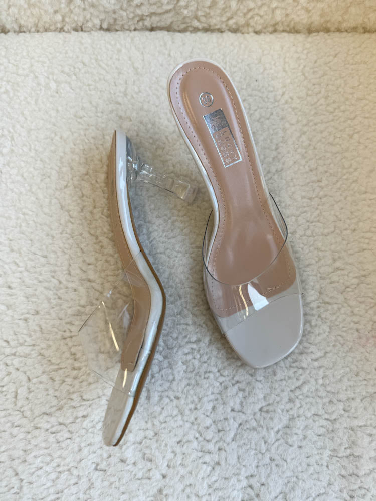 B-WARE  ,,Summer"-  transparente Sandale - beige