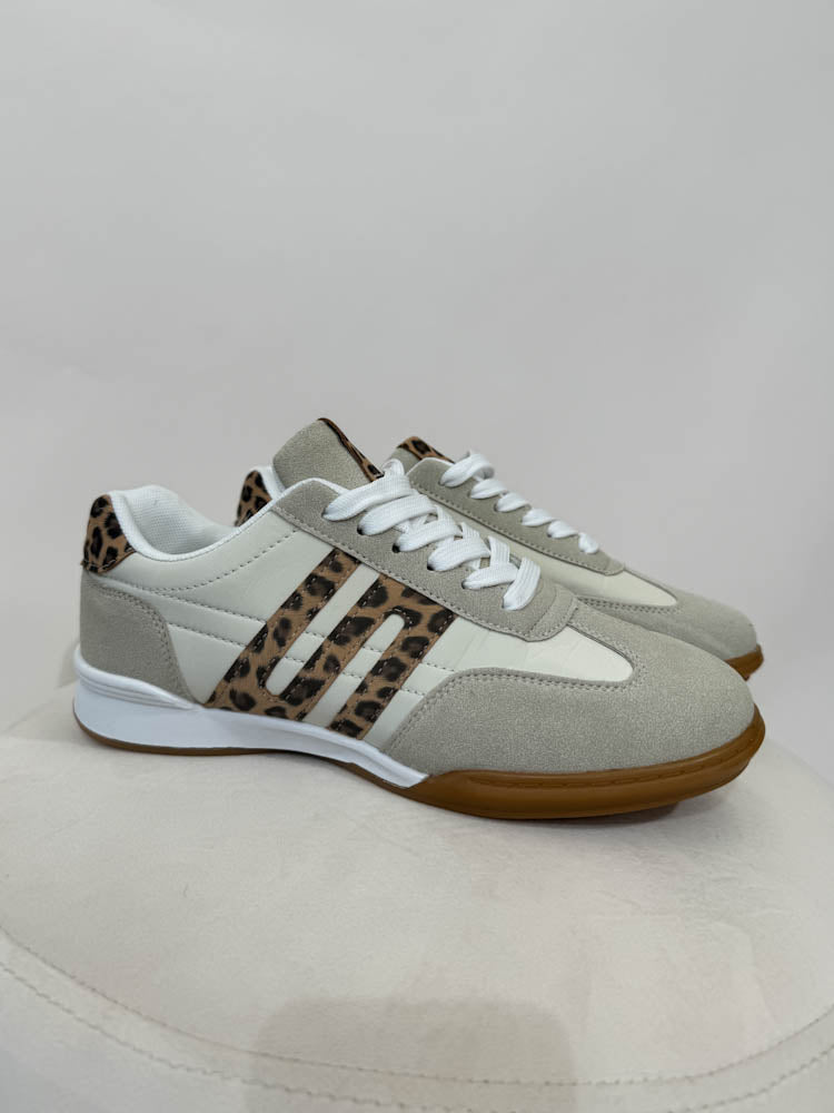 "Retro 2.0" cooler Leo-Sneaker - beige