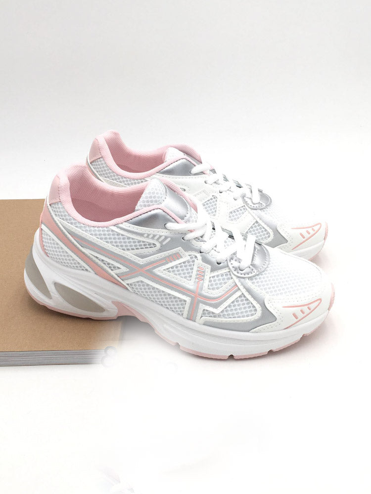 "Nova" cooler Sneaker - rosa/weiß