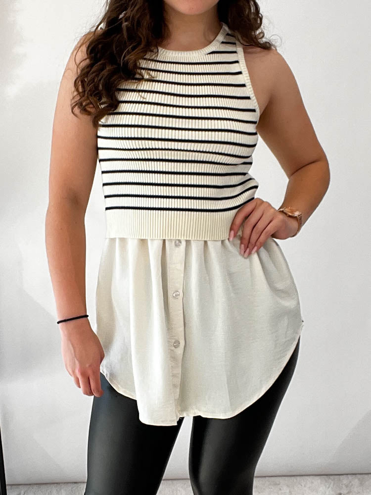 Skirty weicher Blusenrock - weiss