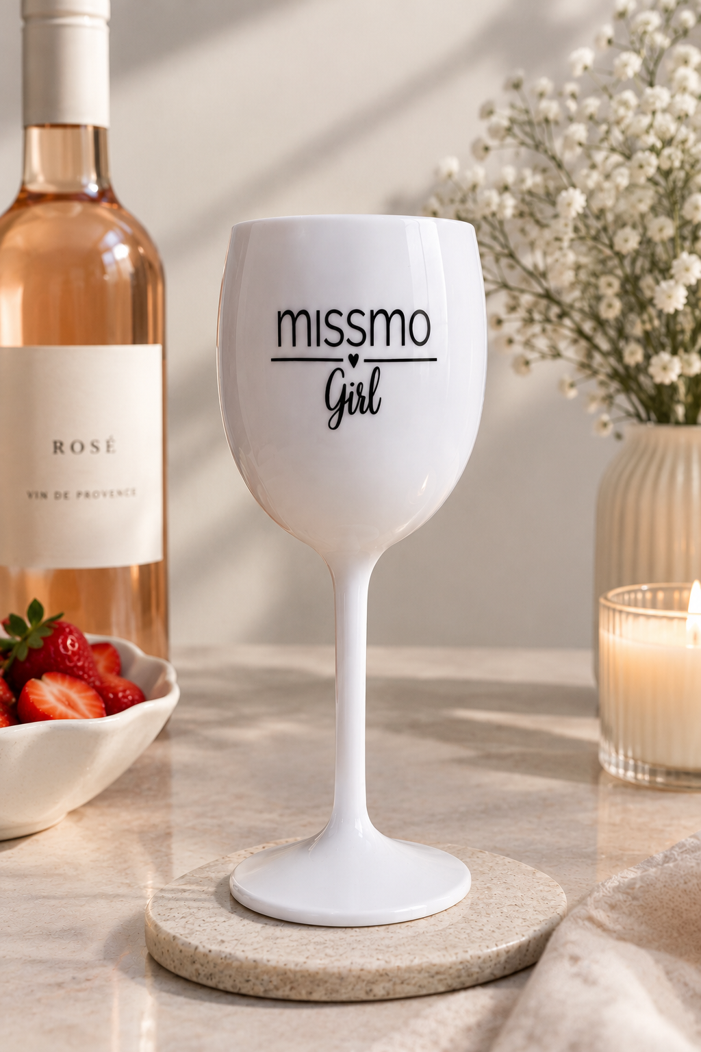 "Misssmo Girl" Weinglas