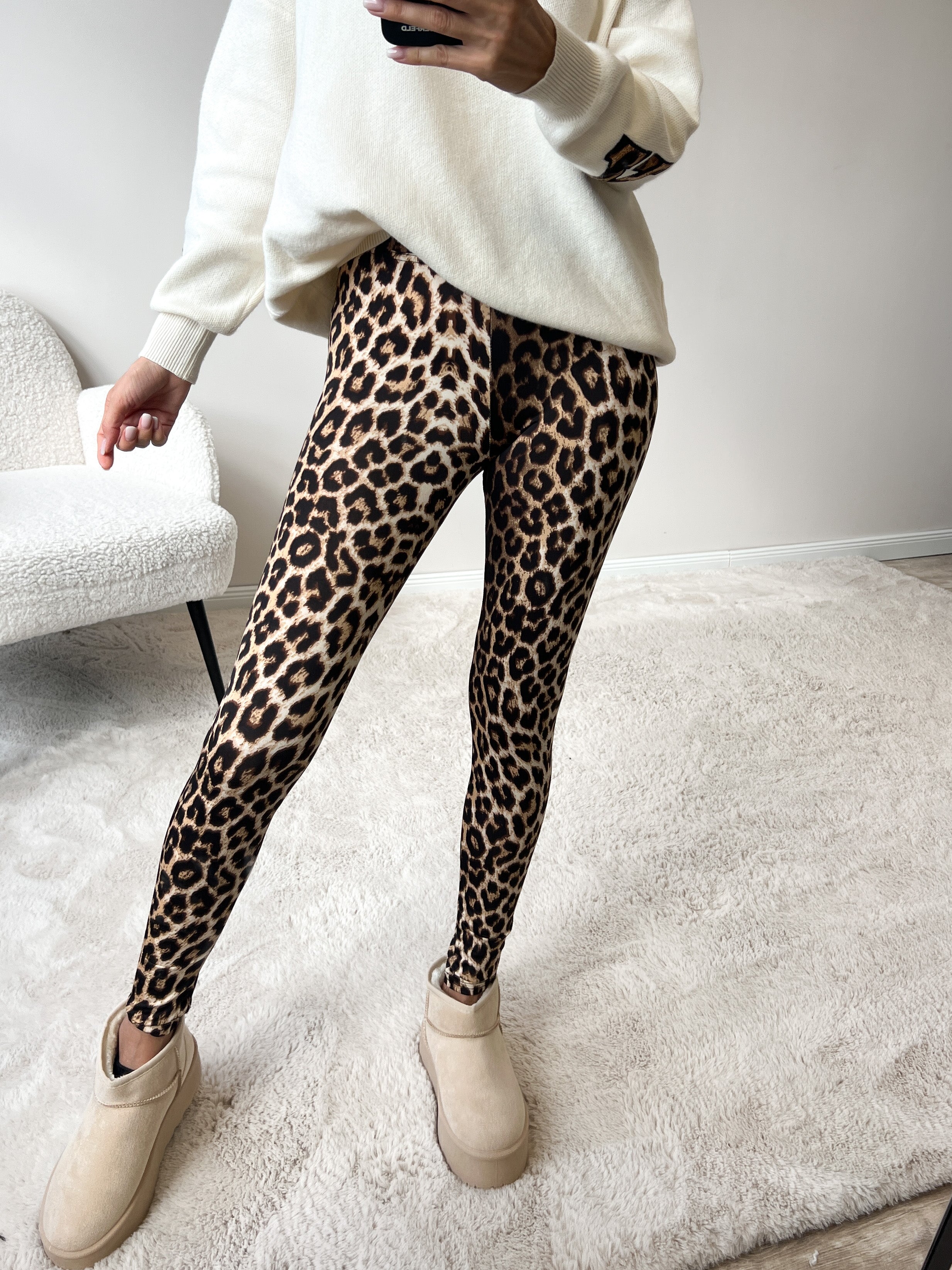 "Palermo" viscose Leo Legging - camel