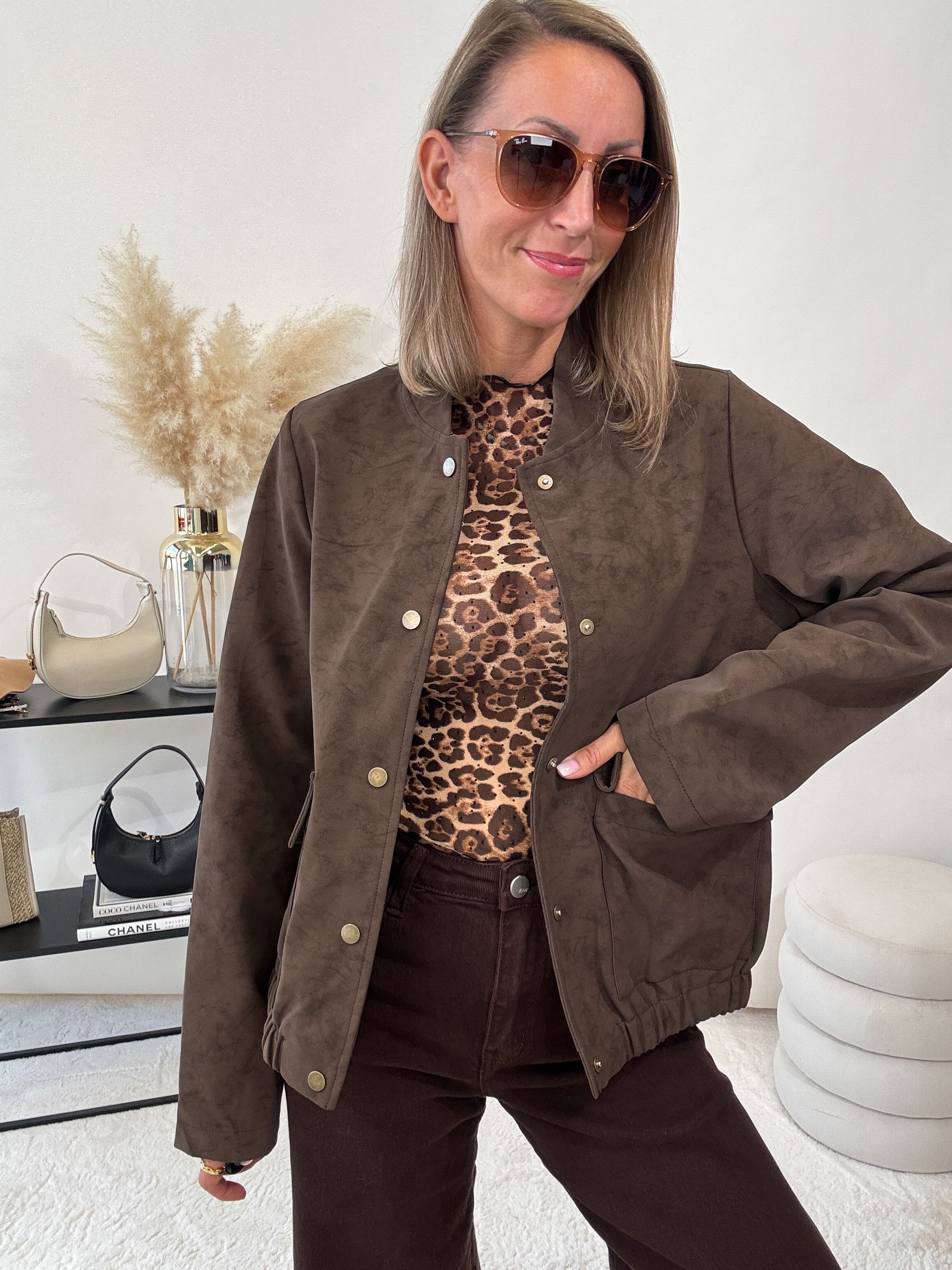 "Lazio" Wildlederjacke - braun