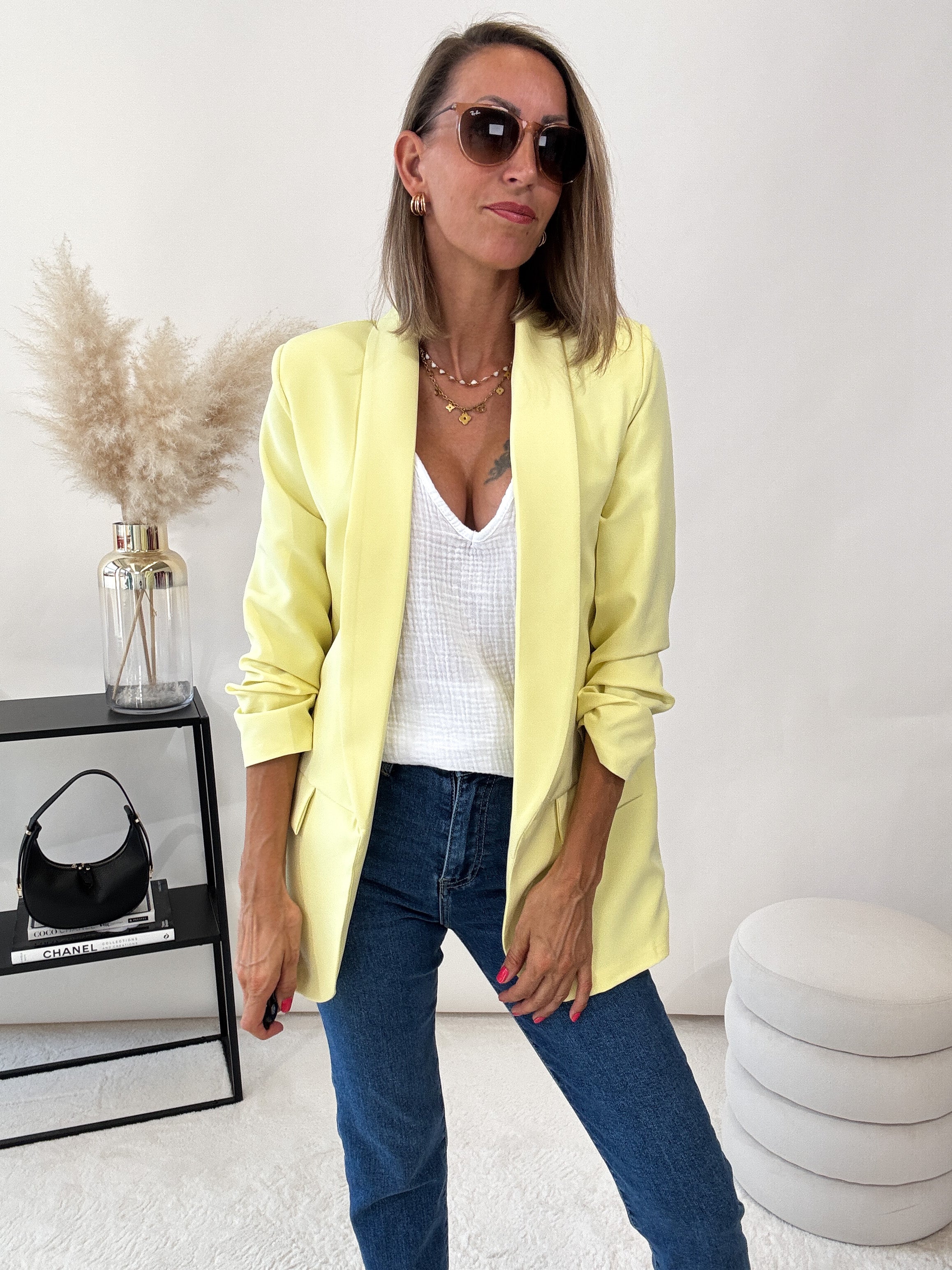 Day and Night - Blazer in lemon ice