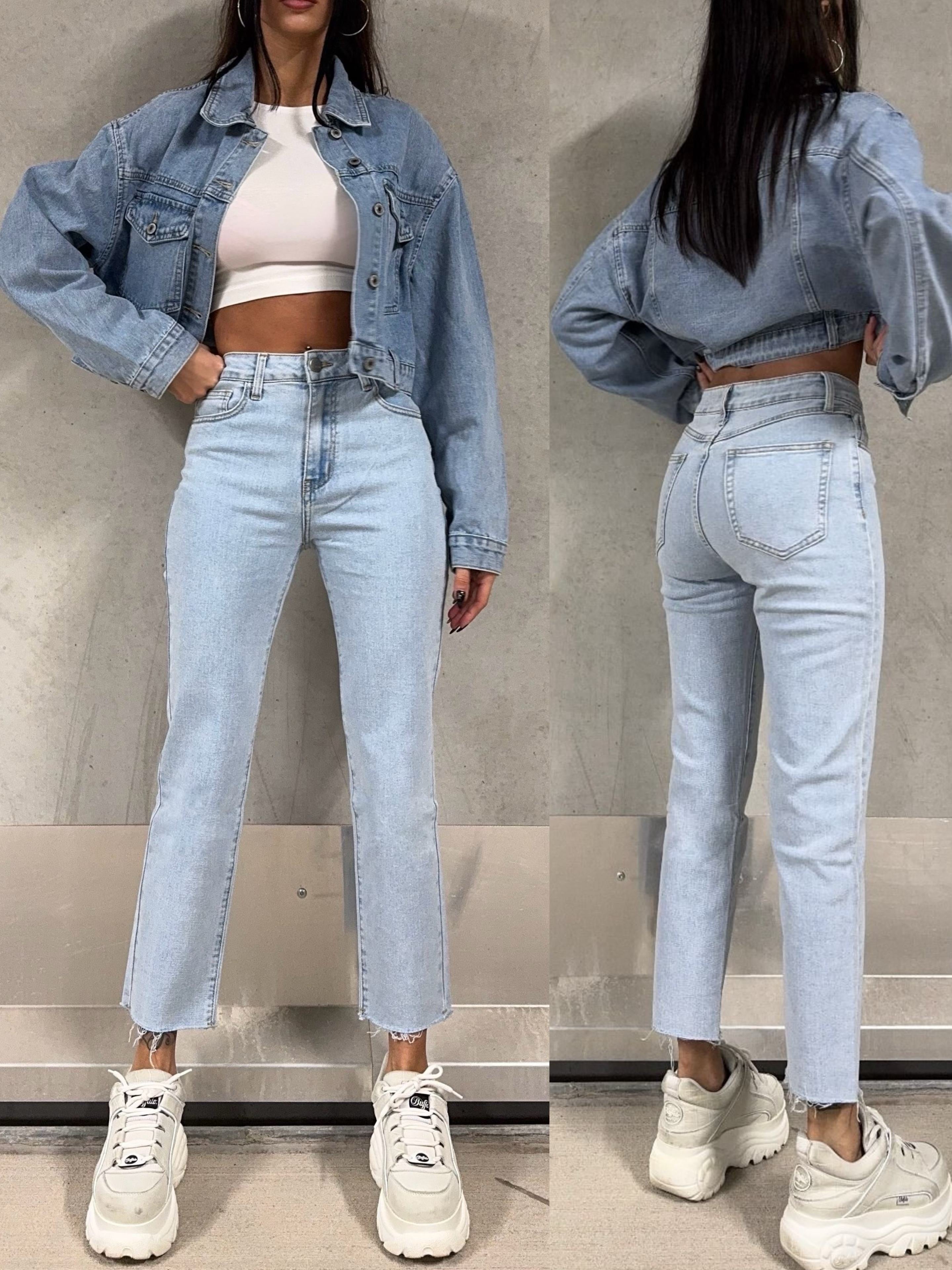 "Venti" Mom Fit Jeans - blau