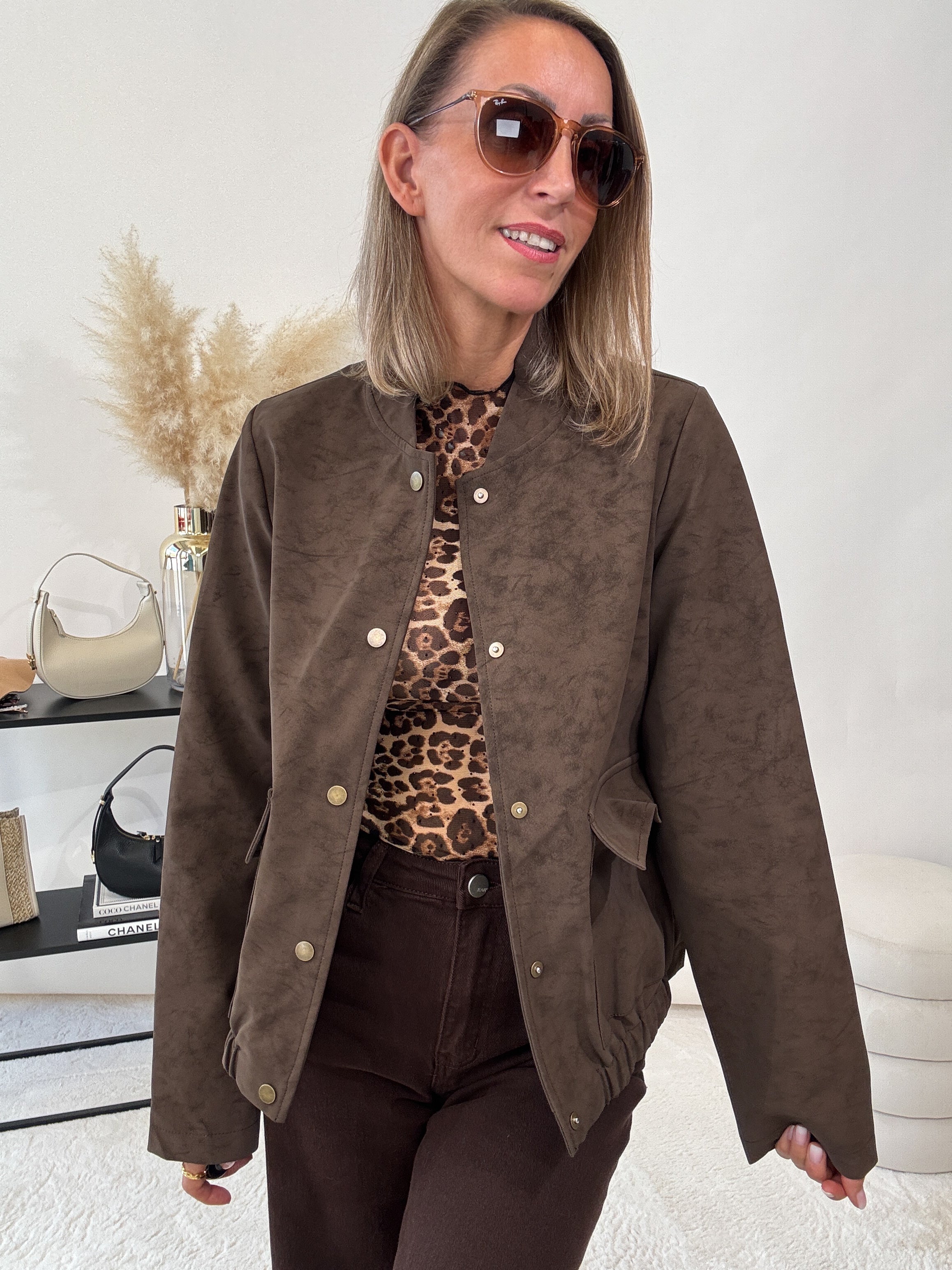 "Lazio" Wildlederjacke - braun