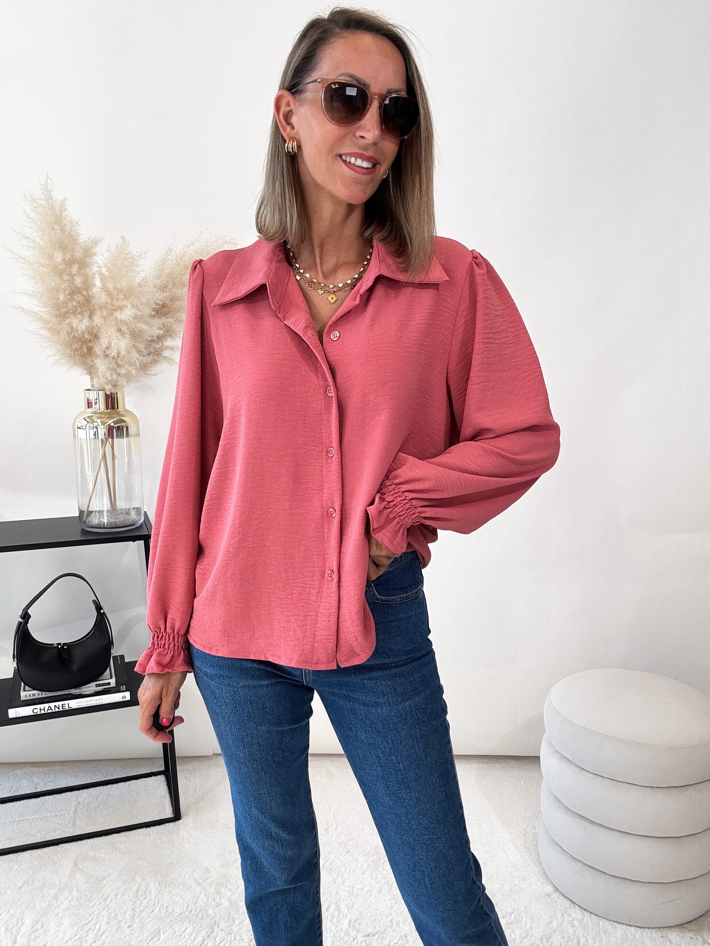Sunshine "Barock" süße Bluse - indian rose