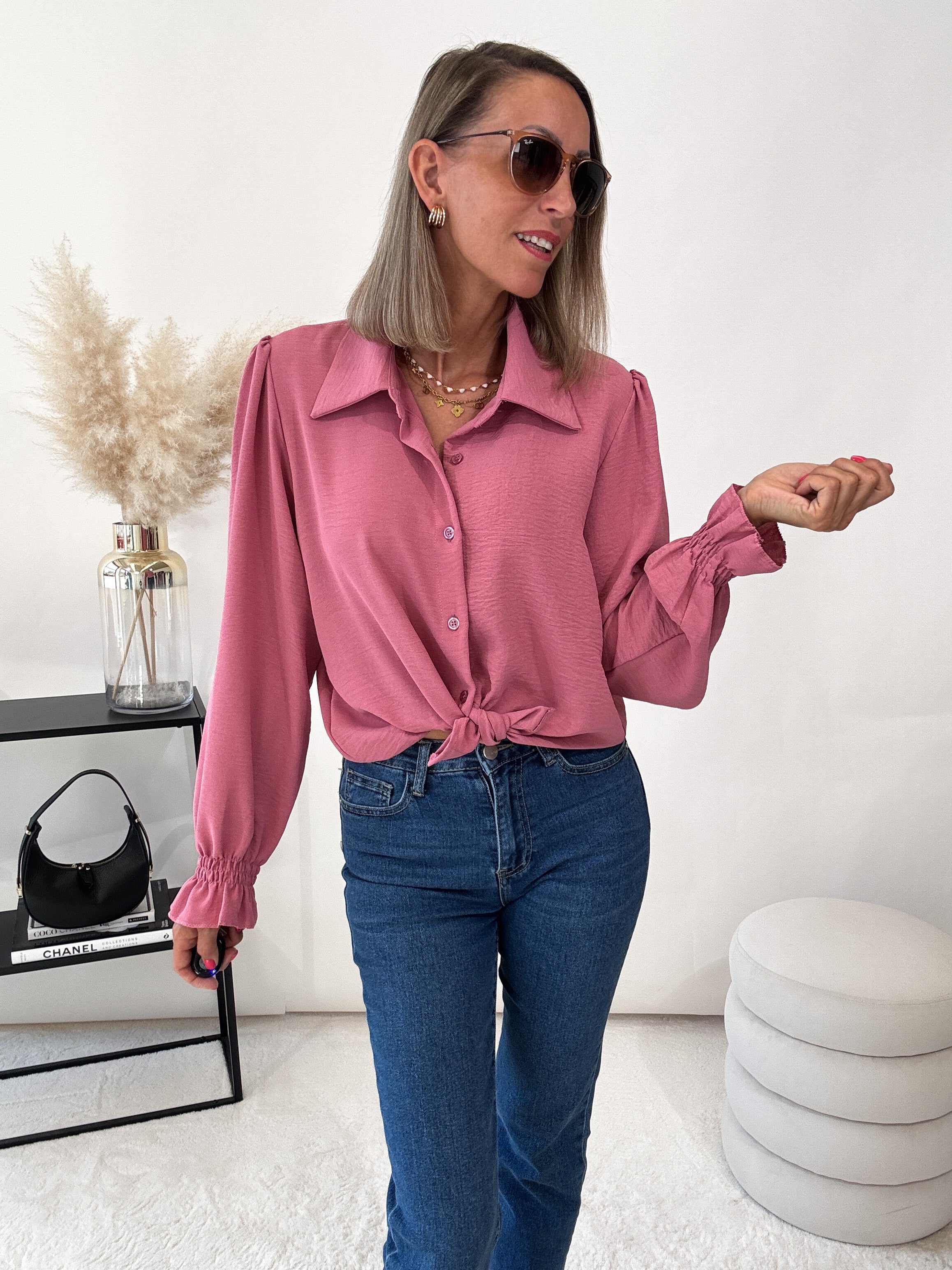 Sunshine "Barock" süße Bluse - berry