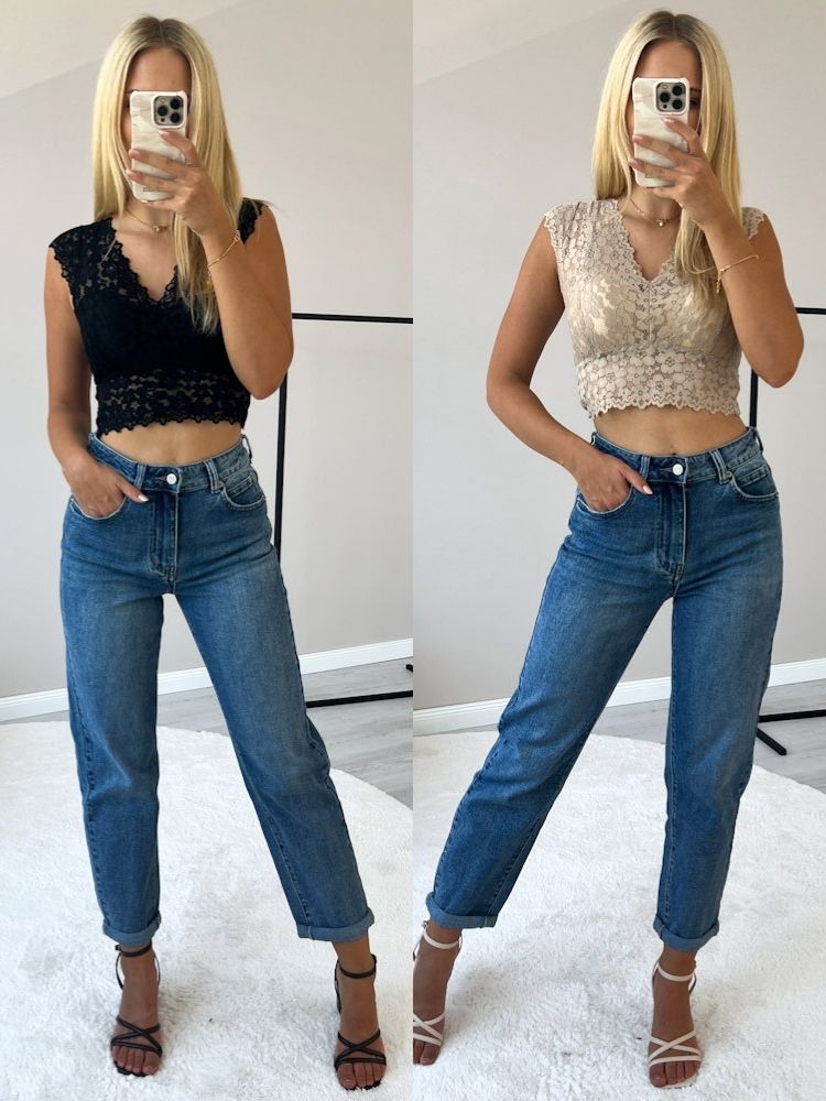 FEMININE DENIM LOOK
